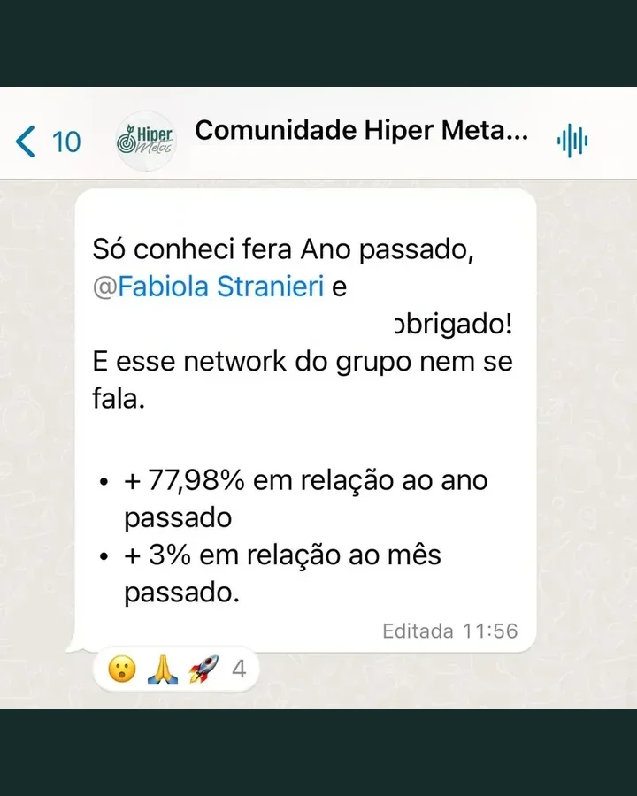 Conversa: 77,98% de crescimento em relação ao ano passado